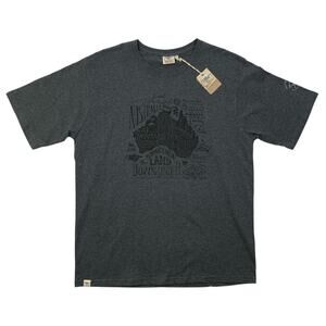 Pacific Creations T Shirt Mens XL Grey Australia Land Down Under Lucky Country